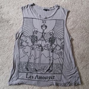 Truly Madly Deeply Tarot card skull tank m